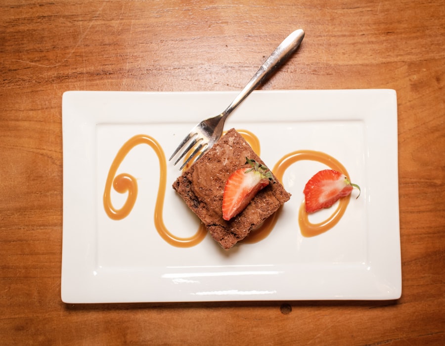 A plated cinnamon-raisin bread pudding