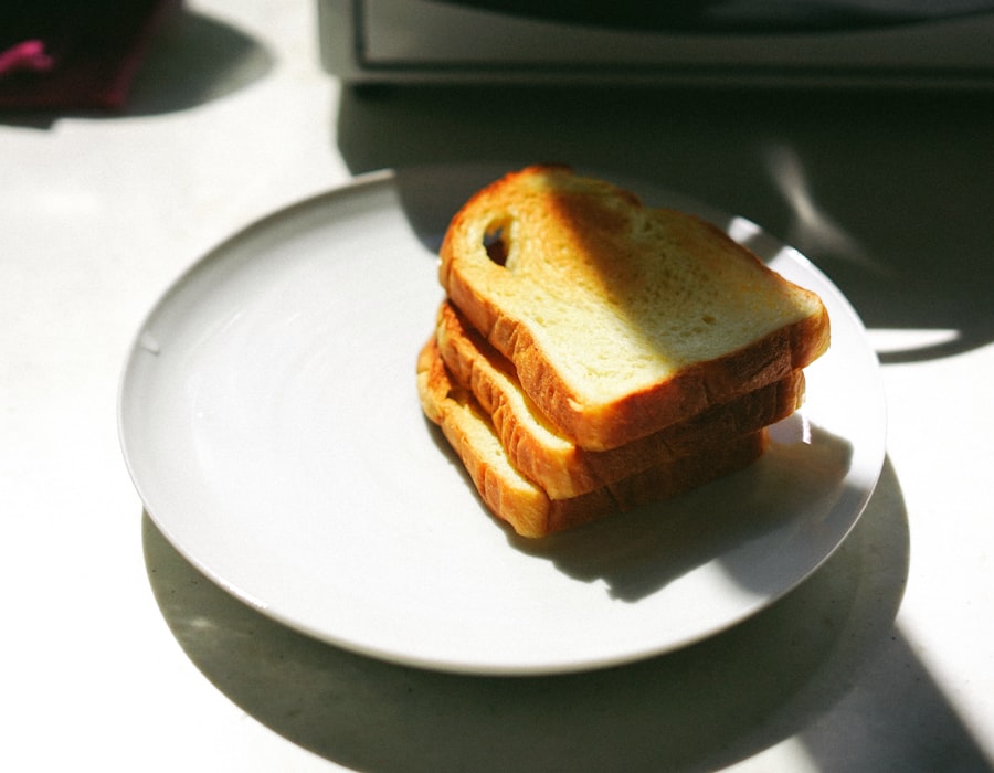 Golden buttered toast